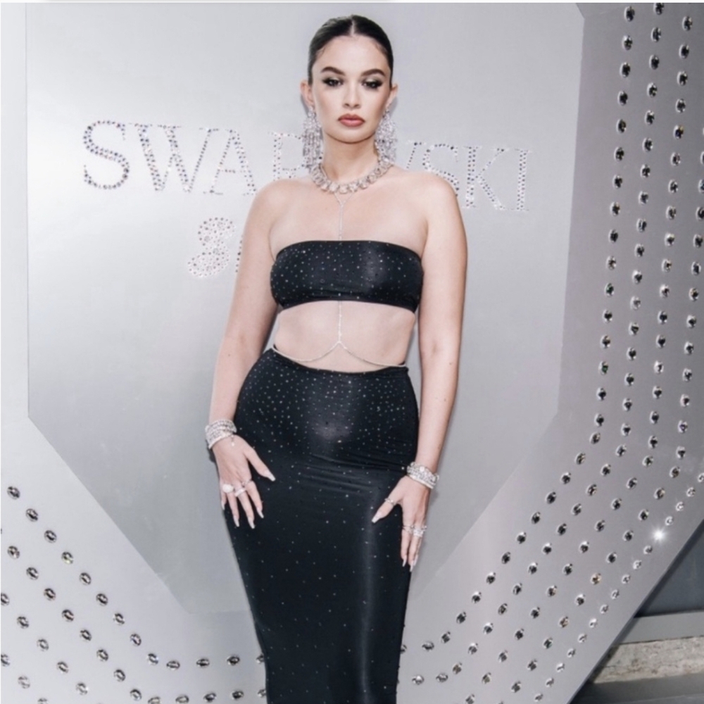 Skims × Swarovski Maxi Skirt